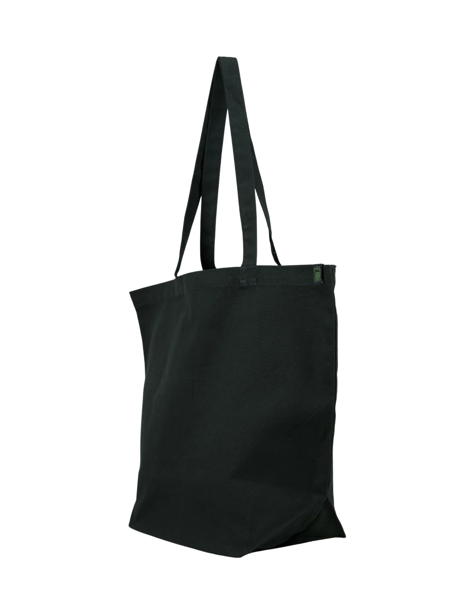 Organic Cotton Canvas XL Gusset Black Tote - Image 3