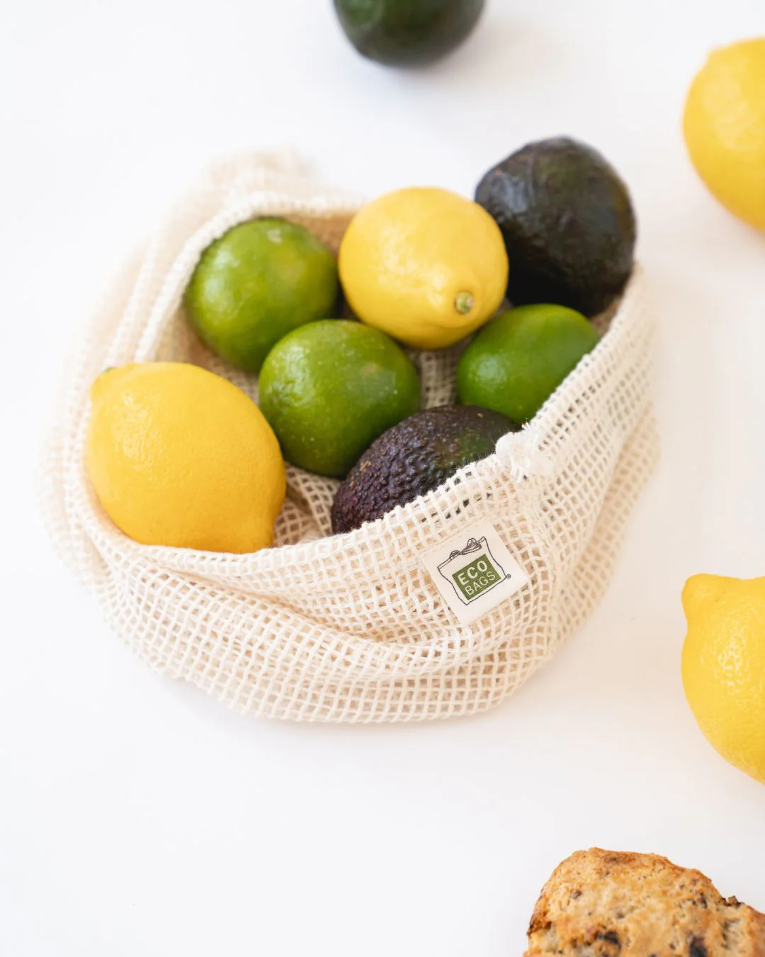 Organic Cotton Mesh Sack - Medium. - Image 6