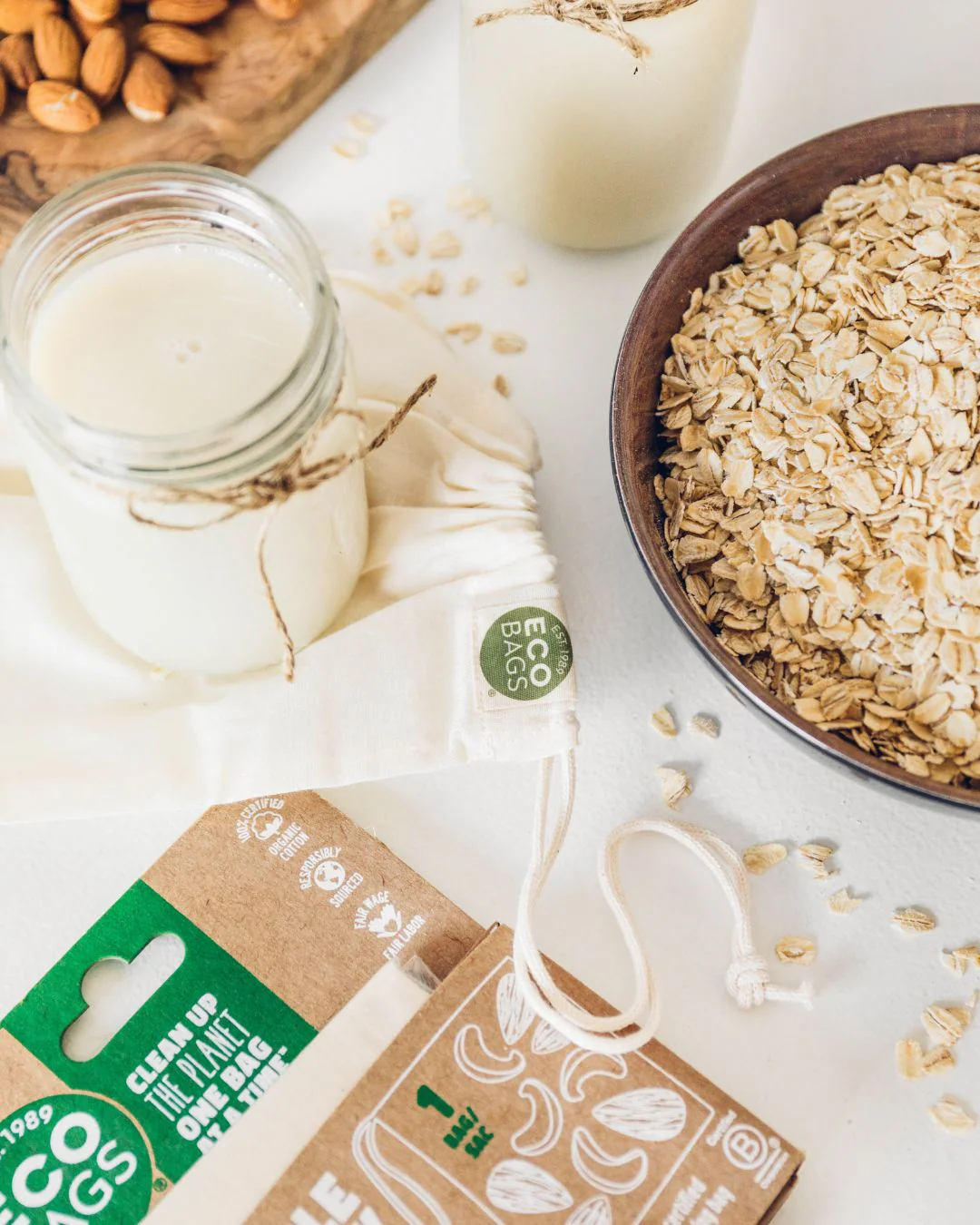 Organic Cotton Nut Milk Bag. - Image 4