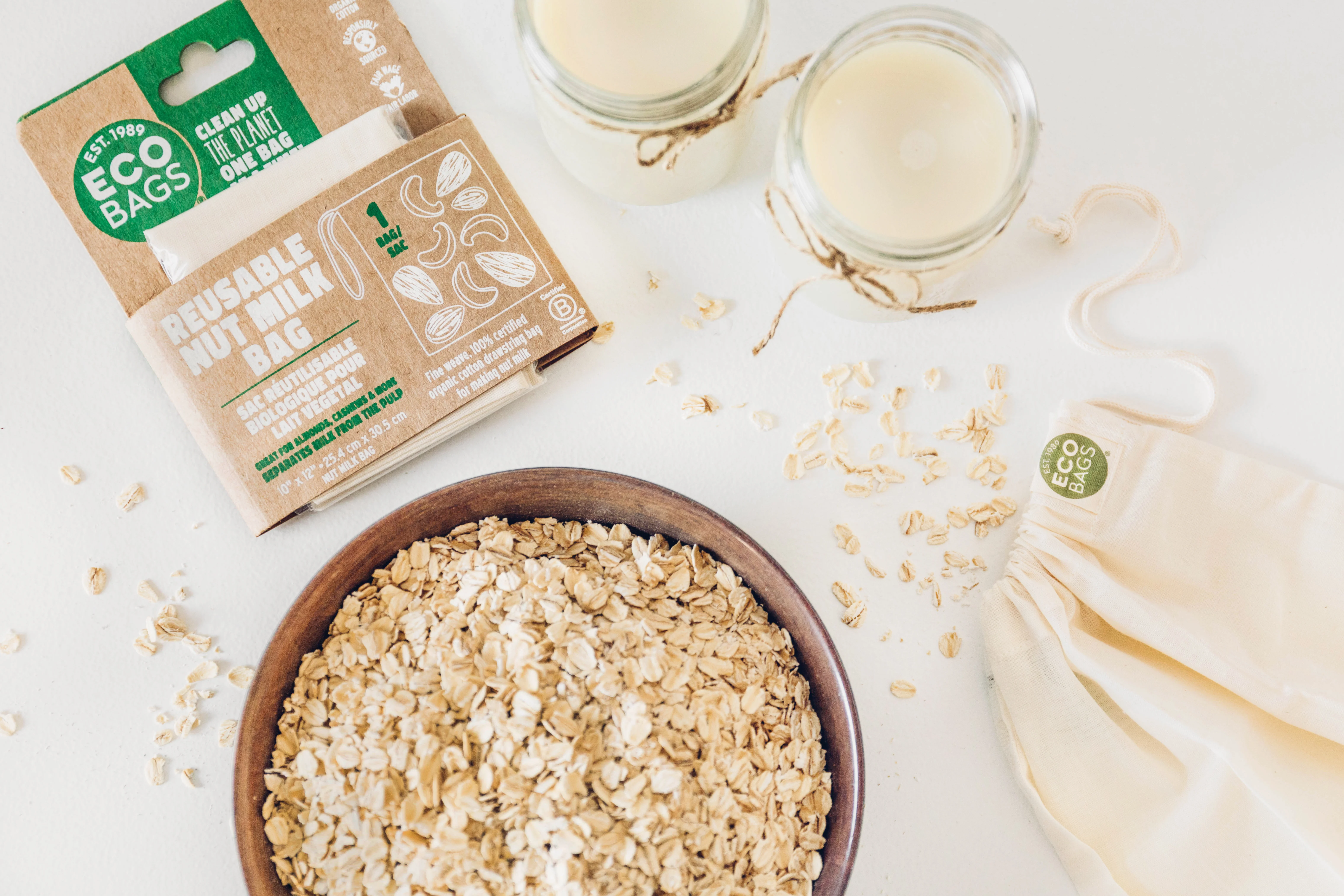 Organic Cotton Nut Milk Bag. - Image 5