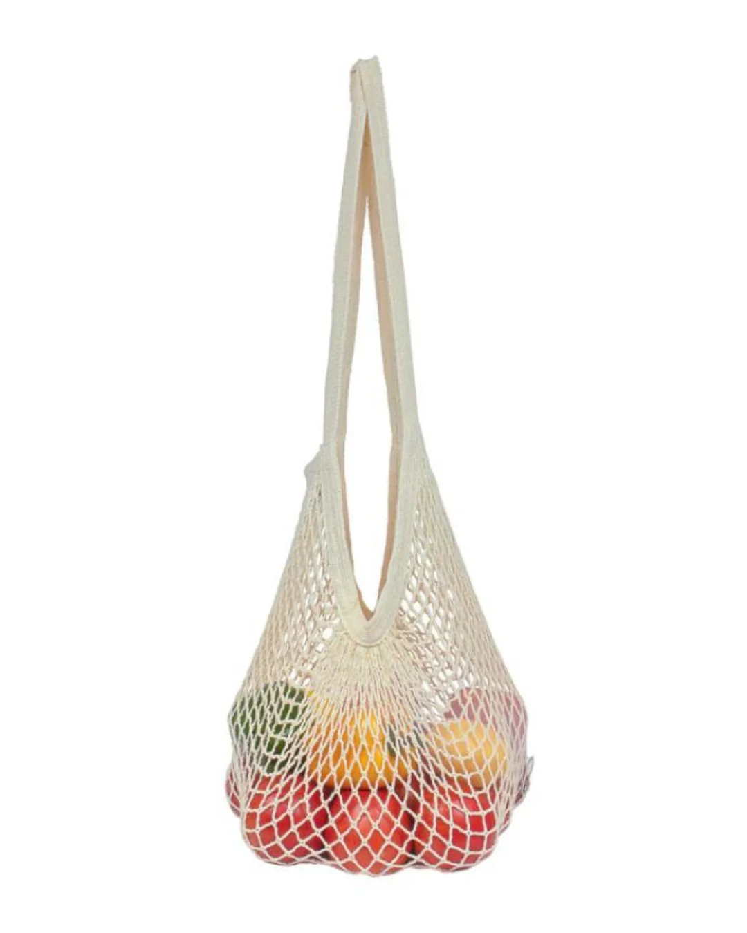 Packaged Natural Cotton String Bag - Long Handle. - Image 6