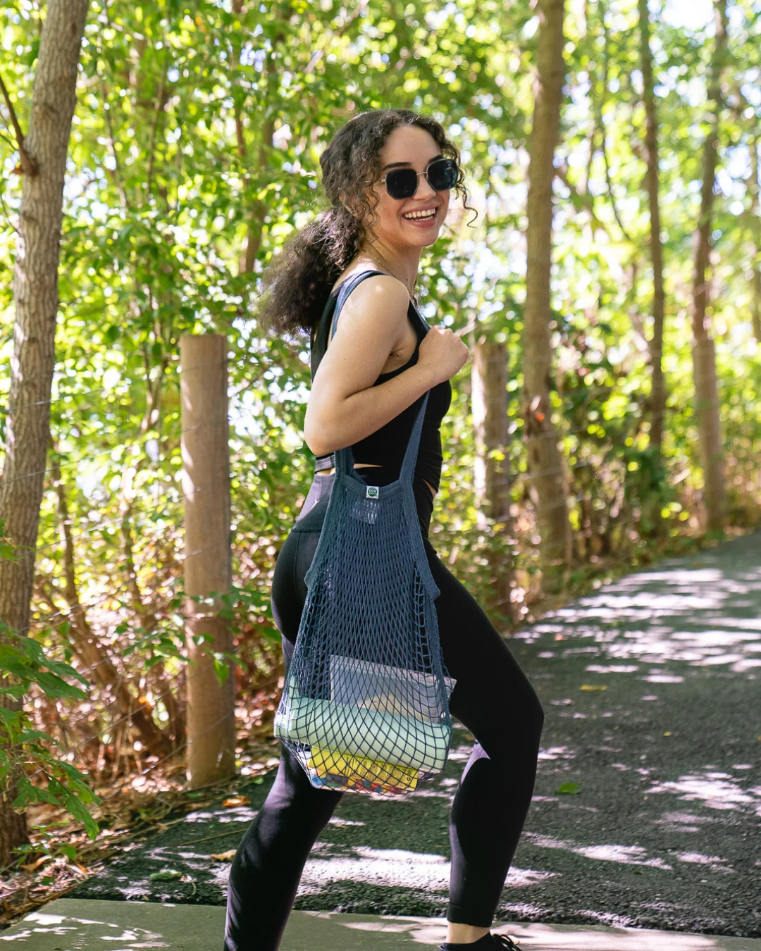 Recycled Cotton Long Handle String Bag - Variety Sets. - Image 6