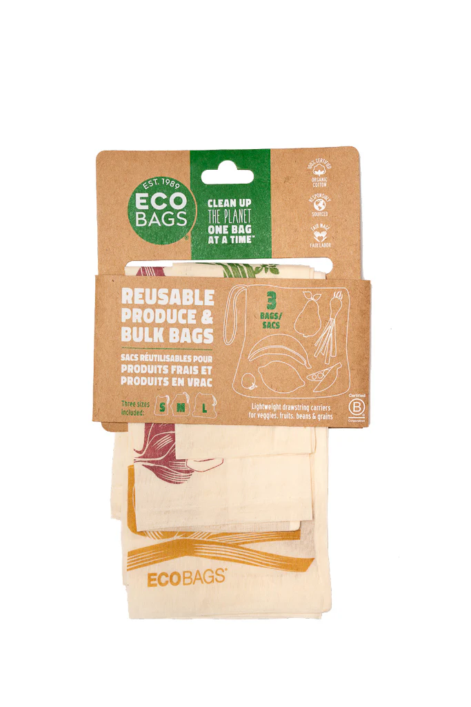 Organic Cotton Gauze Produce Bag - 3 Set - Image 4