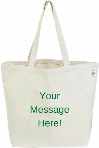 Recycled Canvas Tote - Large Gusset - Custom Print - Image 4