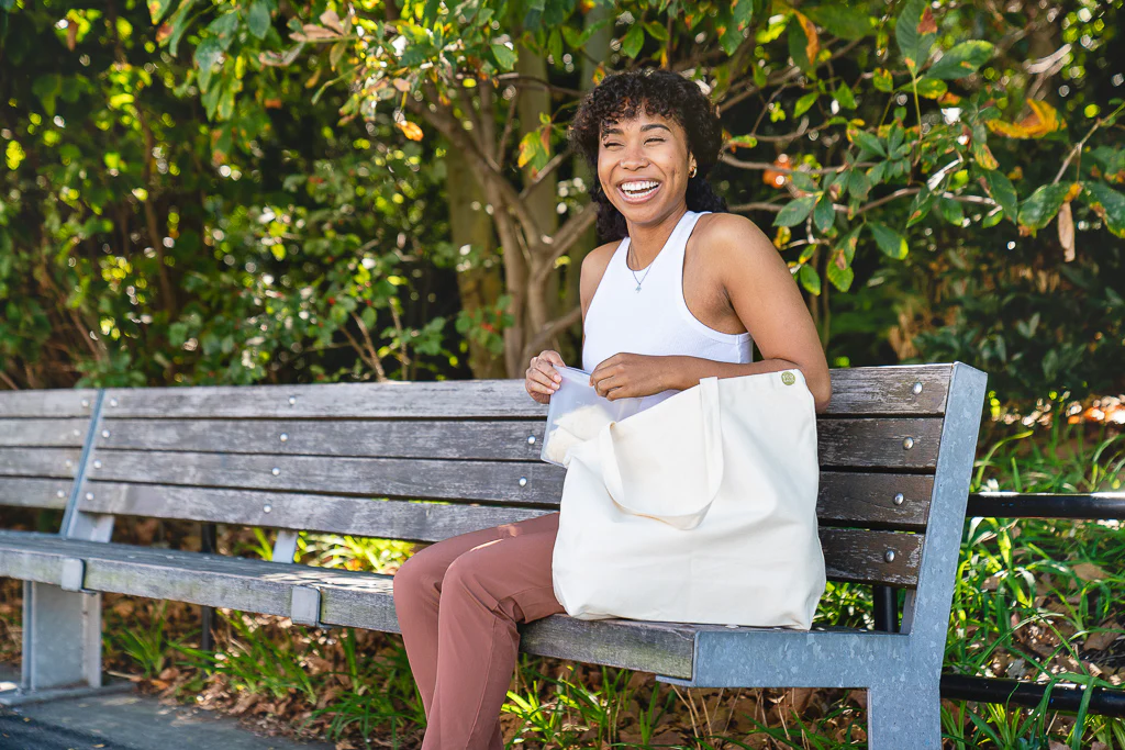 Recycled Canvas Tote - Large Gusset - Custom Print - Image 5