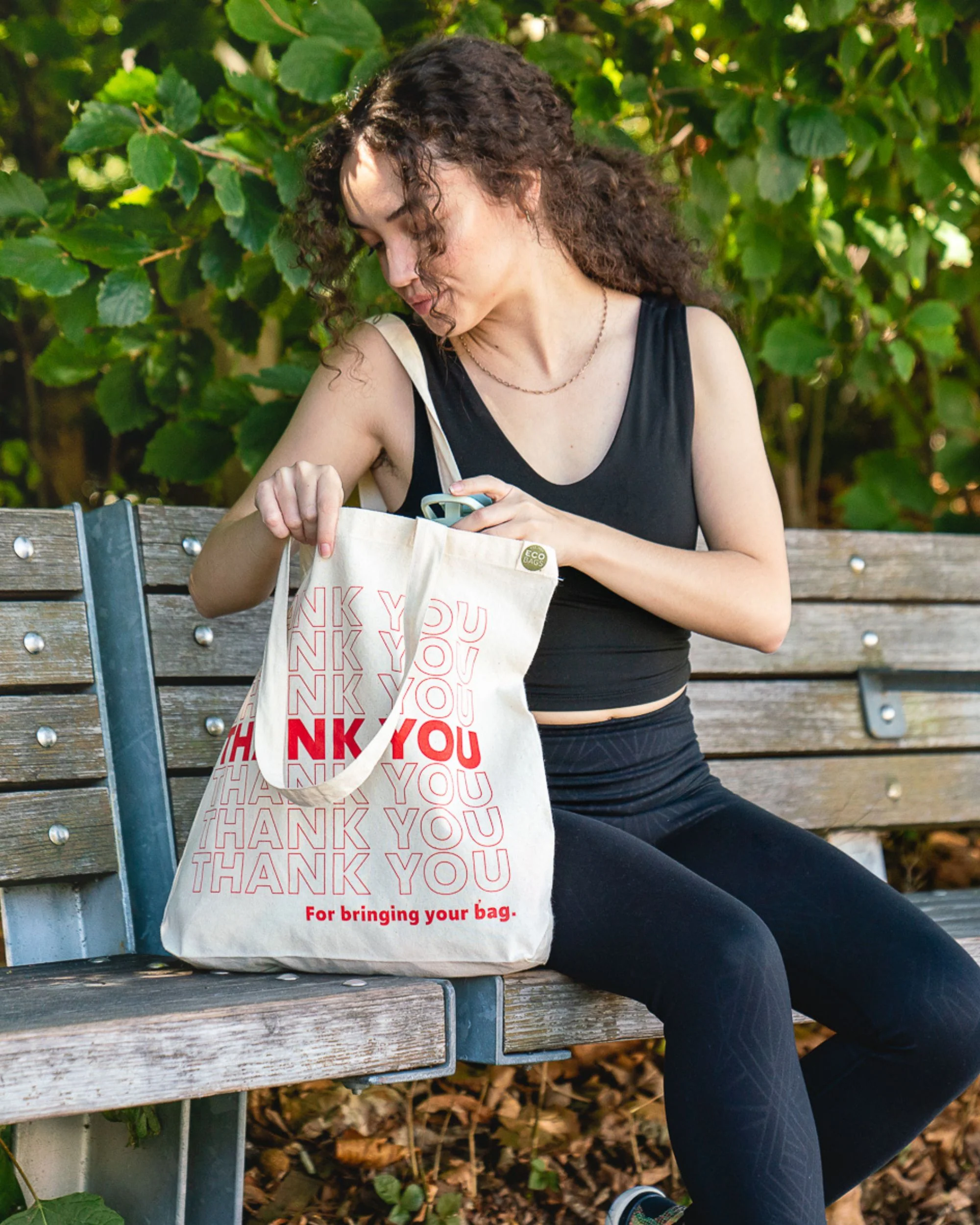 Thank You Recycled Cotton Tote - Image 3