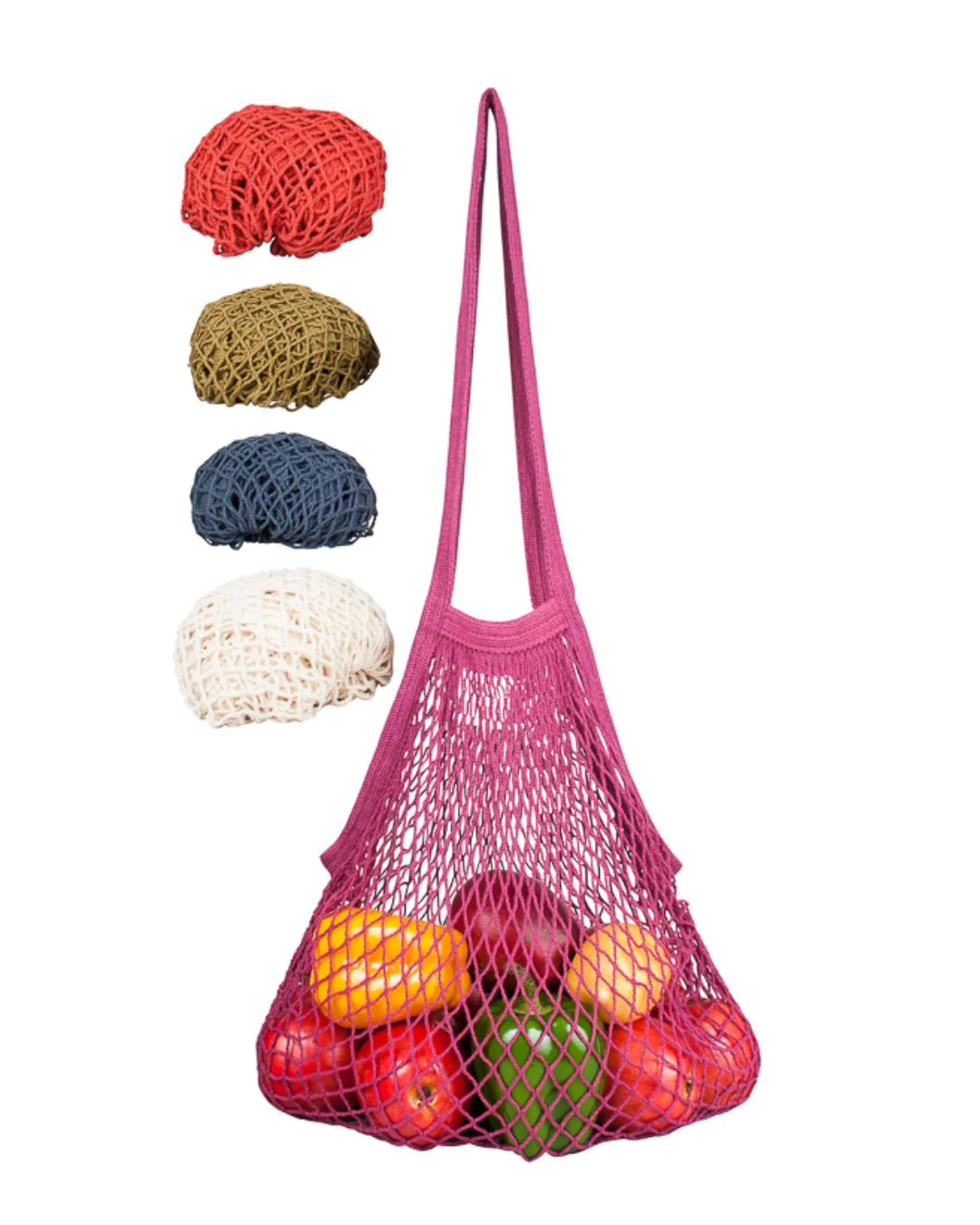 Recycled Cotton Long Handle String Bag - Variety Set - Image 3