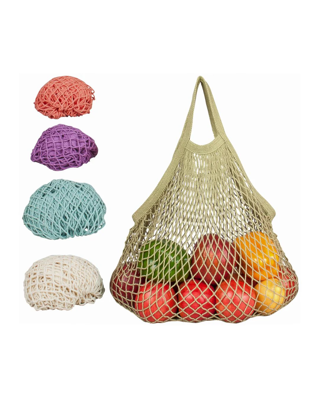 Recycled Cotton Tote Handle String Bag - Variety Set - Image 3