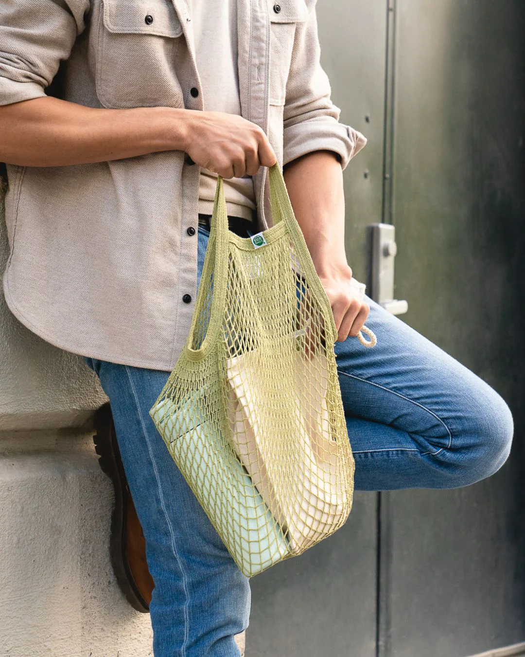 Recycled Cotton Tote Handle String Bag - Variety Set - Image 6