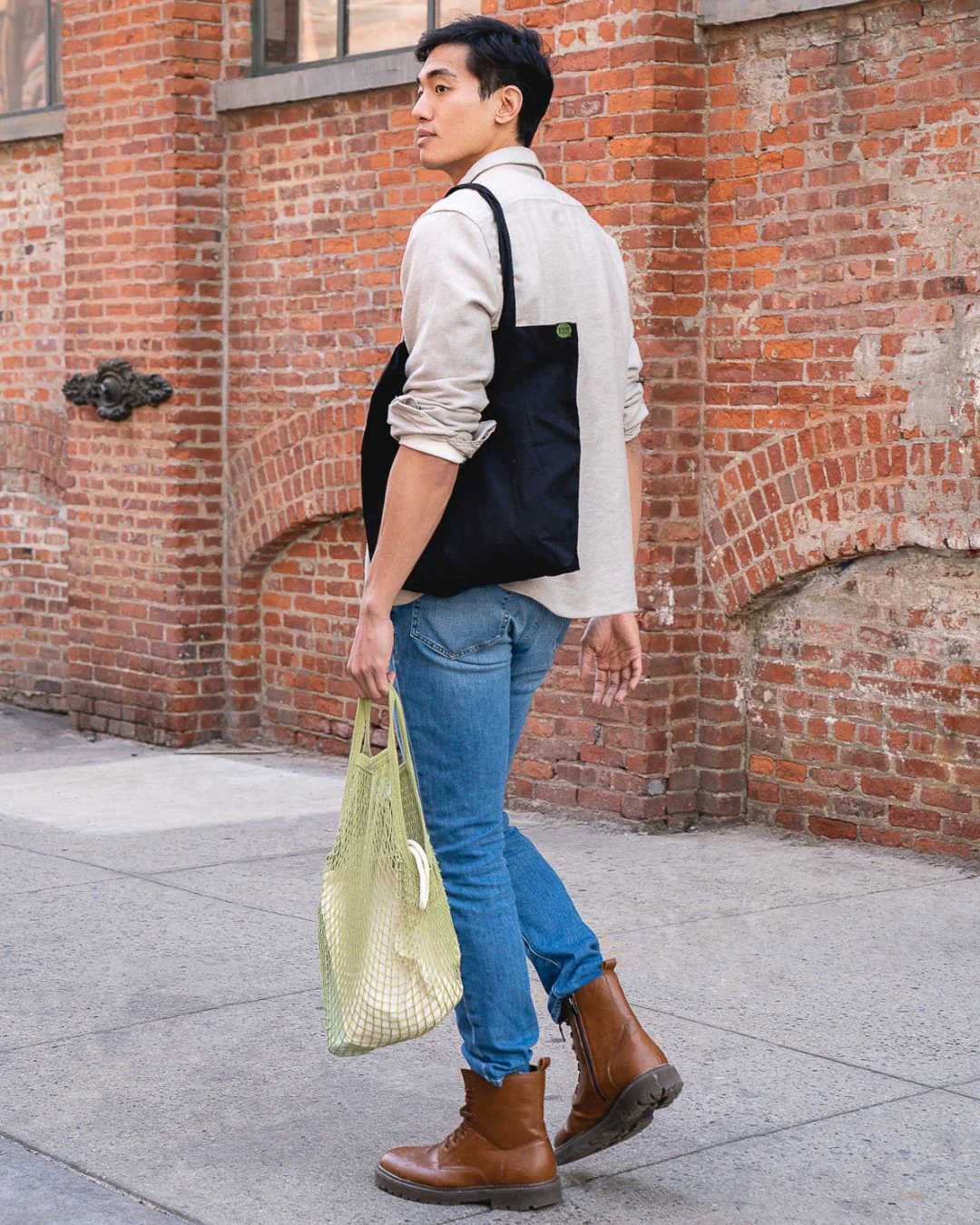 Recycled Cotton Tote Handle String Bag - Variety Set - Image 7